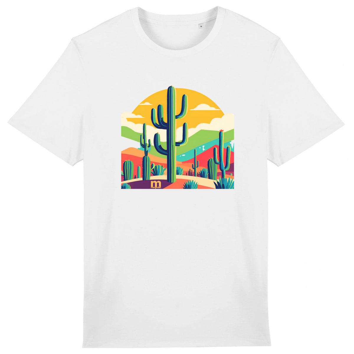 T-shirt  léger  100% coton bio Cactus