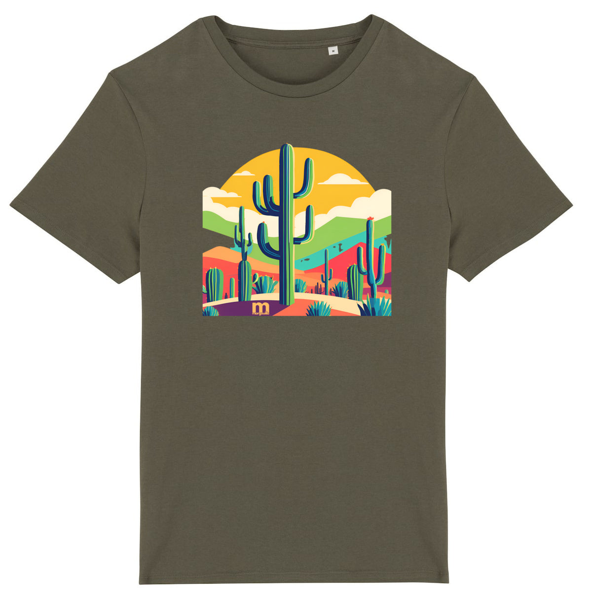 T-shirt  léger  100% coton bio Cactus