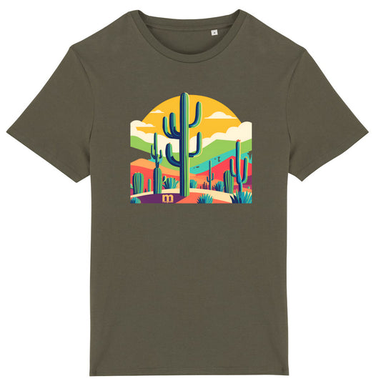 T-shirt  léger  100% coton bio Cactus