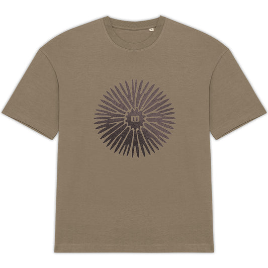 T-shirt  Oversized 100 % coton bio oursin