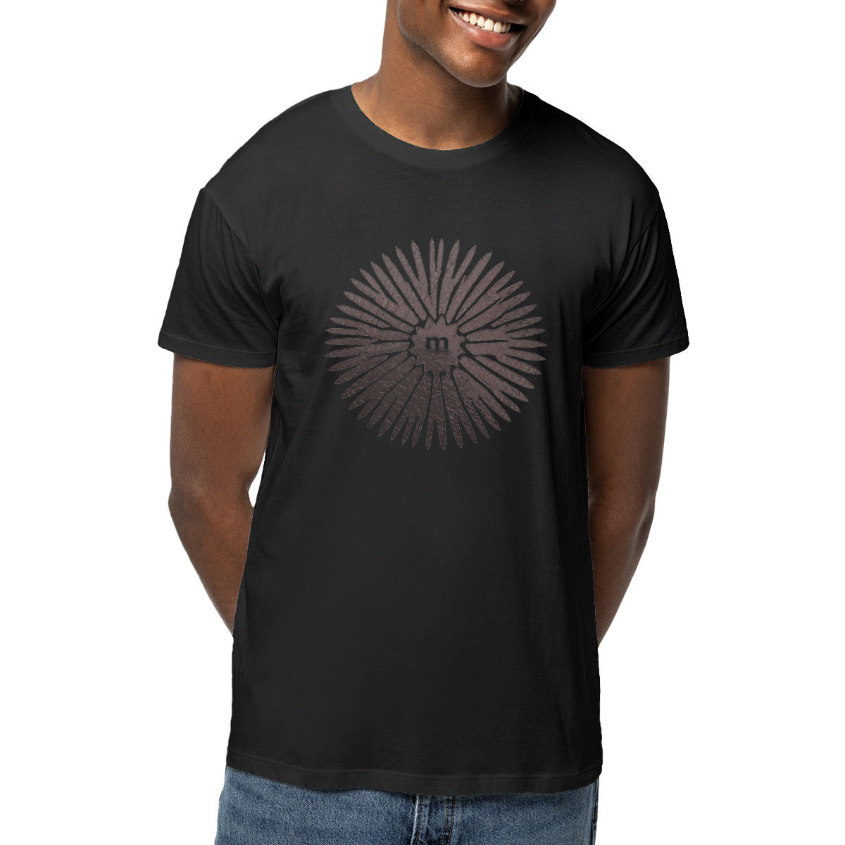 t-shirt_ margouilla homme leger coton bio oursin stylisé