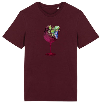 T-shirt  léger  100% coton bio Verre de vigne
