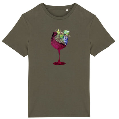 T-shirt  léger  100% coton bio Verre de vigne
