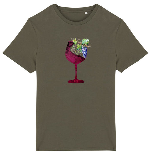 T-shirt  léger  100% coton bio Verre de vigne
