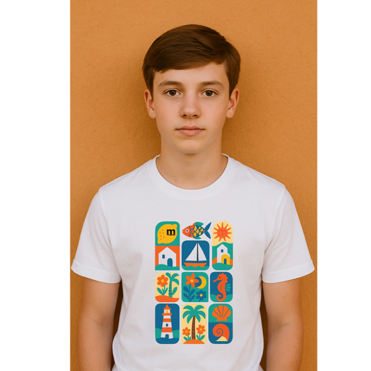 t-shirt margouilla model patchwork
