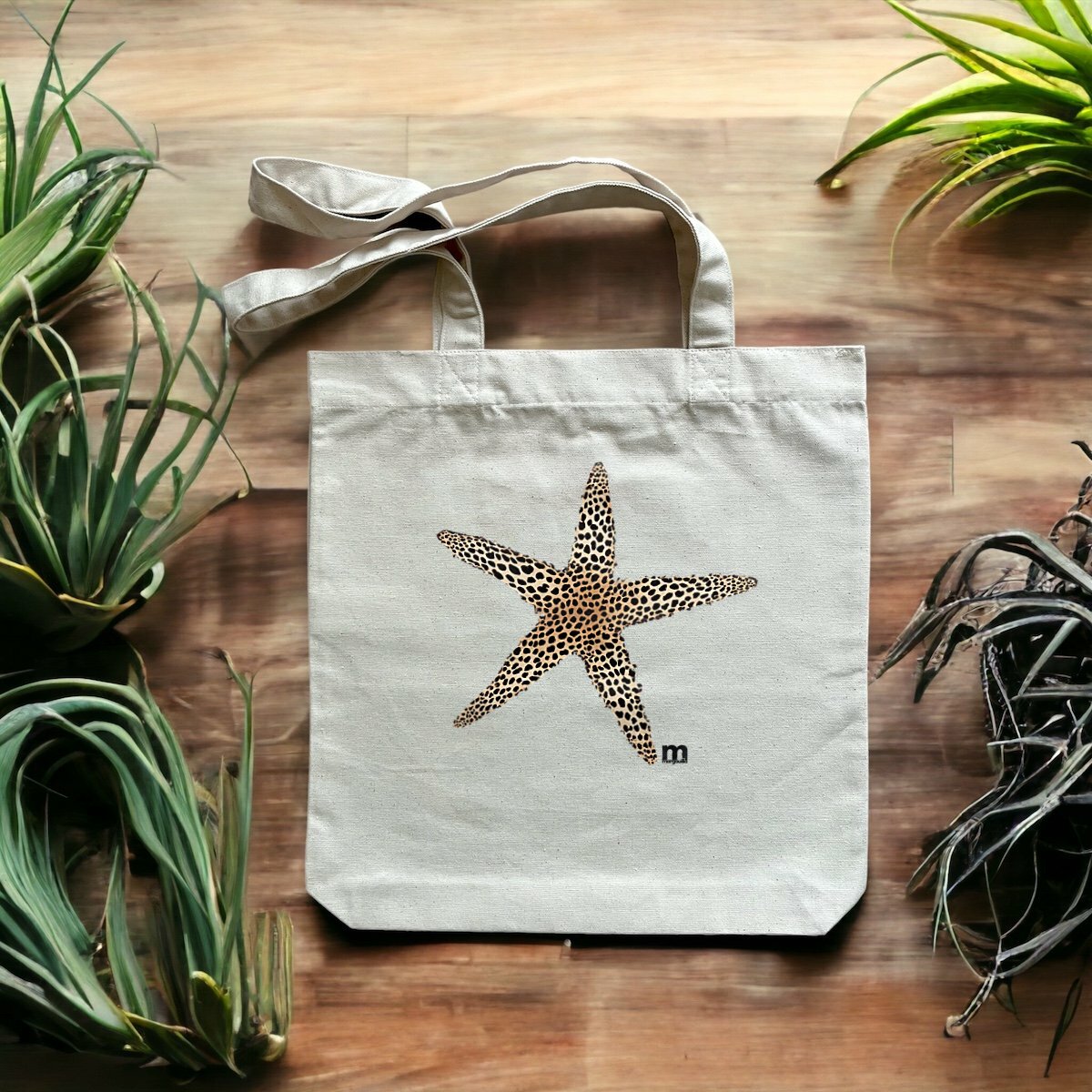 totebag margouilla étoile de mer léopard