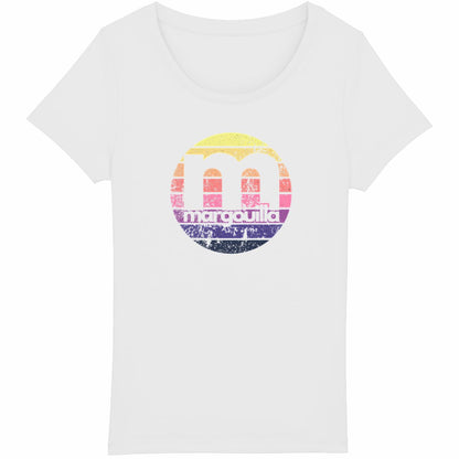 T-shirt Femme Léger 100% Coton Bio margouilla "coucher de soleil"