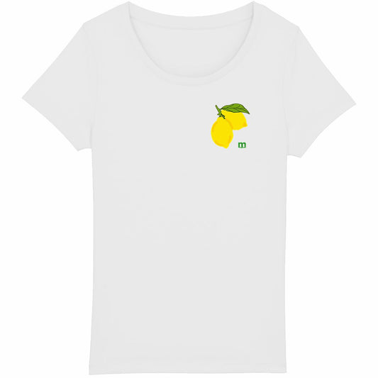 T-shirt Femme Léger 100% Coton Bio 2 citrons