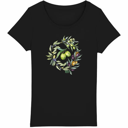T-shirt Femme Léger 100% Coton Bio Olives