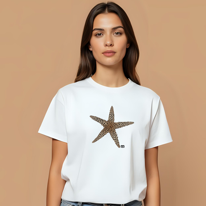 tshirt margouilla femme leger coton bio etoile de mer