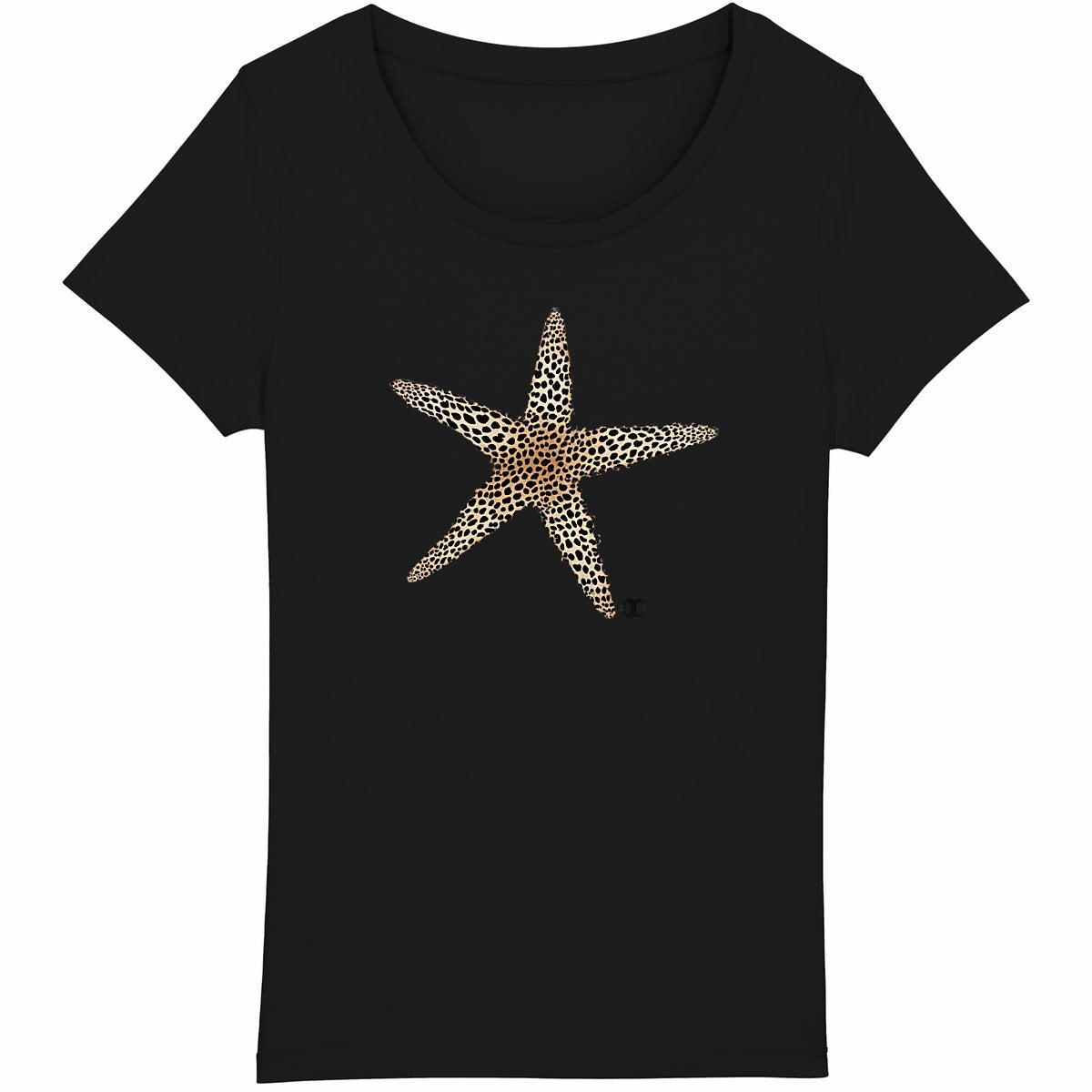 T-shirt Femme Léger 100% Coton Bio étoile léopard