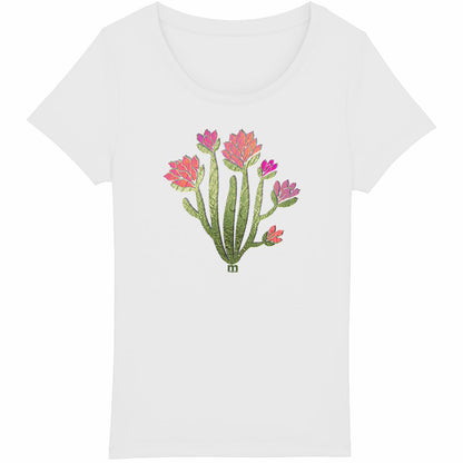 T-shirt Femme Léger 100% Coton Bio figuier de barbarie
