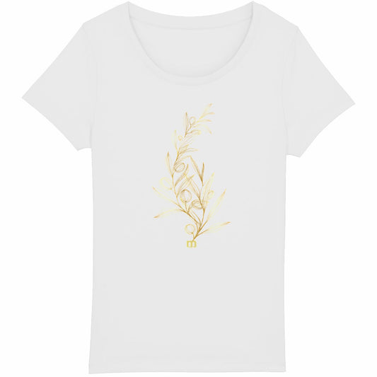 T-shirt Femme Léger 100% Coton Bio Olivier