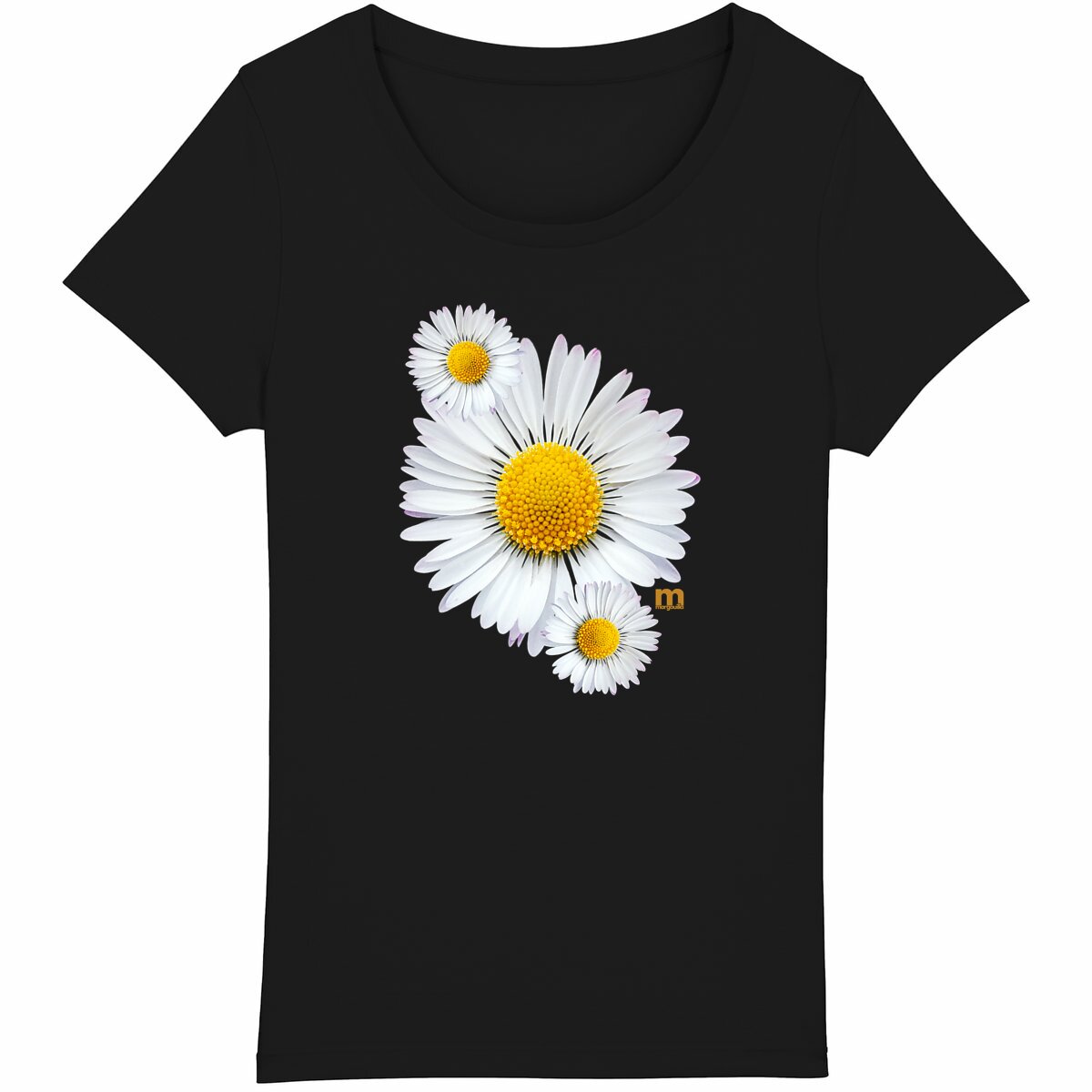 T-shirt Femme Léger 100% Coton Bio Pâquerette