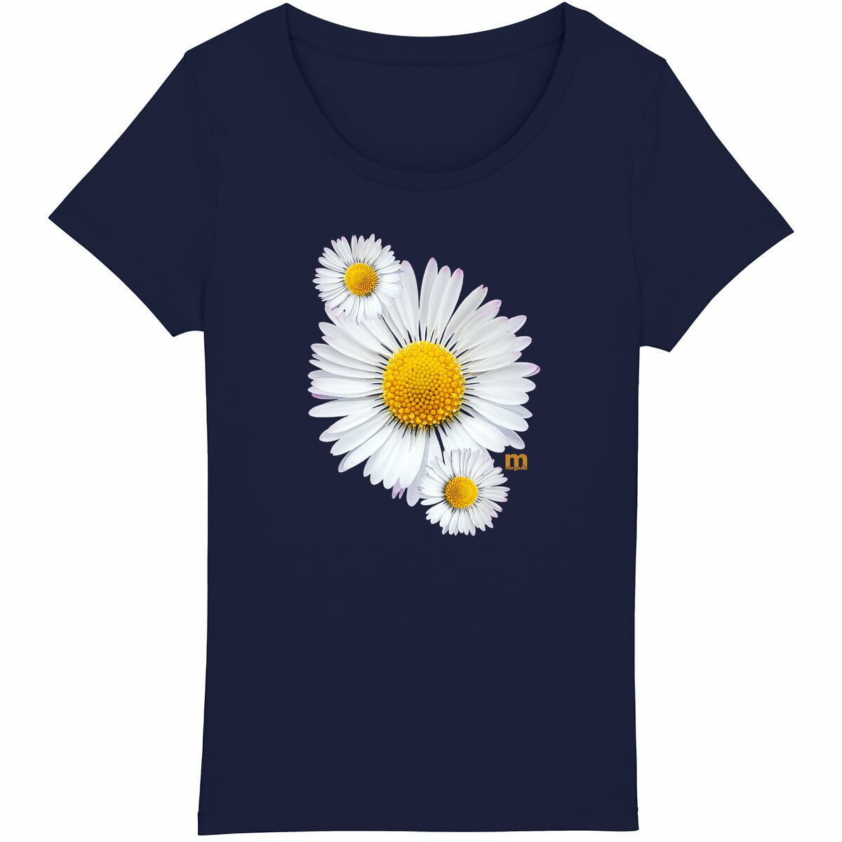 T-shirt Femme Léger 100% Coton Bio Pâquerette