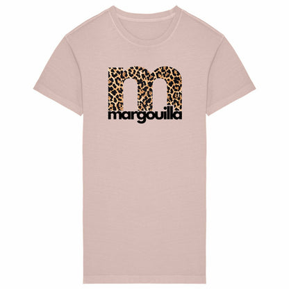 Robe T-shirt Vintage Femme 100% Coton Bio Léopard