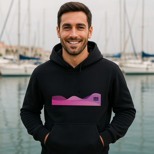 Sweat à capuche margouilla Léger "vagues d'hiver"